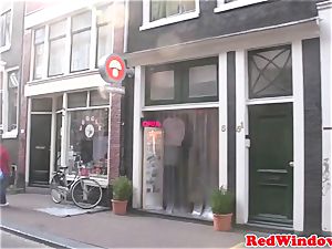 Amsterdam escort deep-throats client