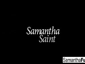 Samantha Saint has some solo ass-fuck fun